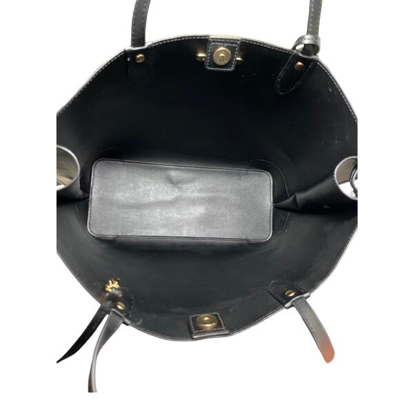 Michael Kors Jet Set Travel Black Saffiano Leather Tote Bag With Pouch - Picture 6 of 14